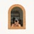 French Riviera Style Arch Mirror in Bamboo and Woven Wicker, Italy, 1970s For Sale - Image 4 of 11