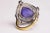 1990s Large Pear-Shaped Tanzanite Dome Cocktail Ring with Diamonds, Size 6.75 For Sale - Image 4 of 5