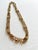 1970s Vintage 1970s Napier Gold Tone Brushed Station Chain Necklace For Sale - Image 5 of 12