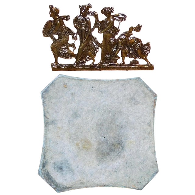 Vintage Large Baroque Style Candlestick Lamp Depicting Artemis and Her Followers For Sale - Image 17 of 18