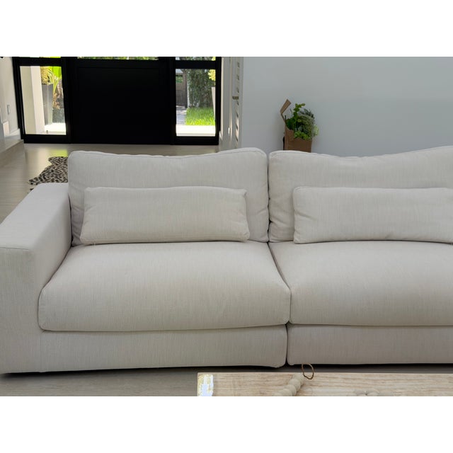 Restoration Hardware Restoration Hardware 4 Modules Couch For Sale - Image 4 of 7