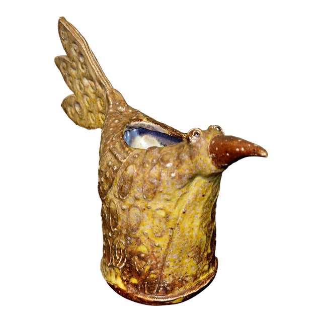 1970s Mid‑Century Willi Eggerman Studio Pottery Bird Sculpture For Sale
