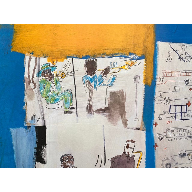 Jean Michel Basquiat Vintage 1997 Pop Art Offset Lithograph Print " Worthy Constituents " 1986 For Sale - Image 10 of 14