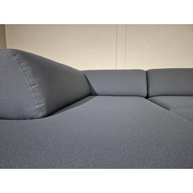 Gray Set of Corner Sofa with Ottoman in Grey from Leolux For Sale - Image 8 of 16