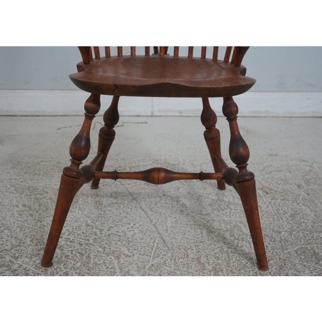 Virginia Craftsmen Mixed Wood Windsor Chair For Sale In Philadelphia - Image 6 of 12