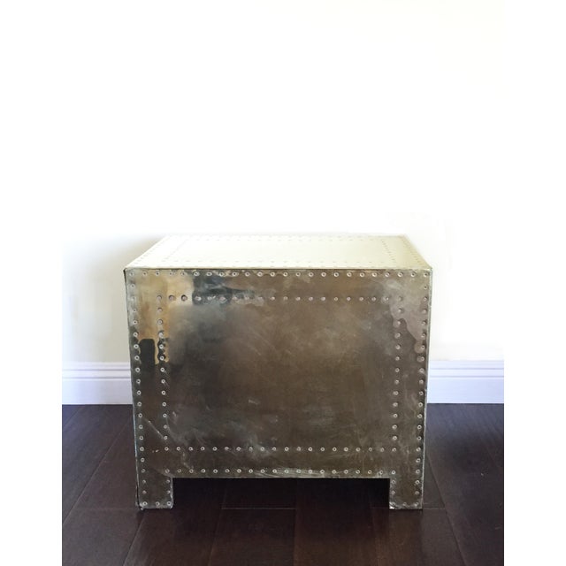 Sarreid Brass 3Drawer Nightstand Chairish