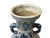 Oriental Distressed White Blue Relief People Motif Porcelain Art Vase For Sale - Image 13 of 15