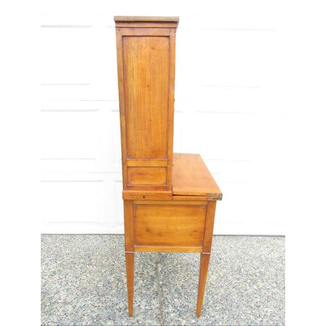 Antique French Fruitwood Secretary Desk For Sale - Image 16 of 18