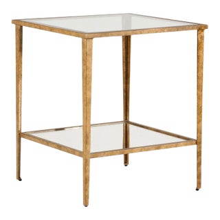 Chelsea House Carson End Table in Gold For Sale