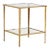 Chelsea House Carson End Table in Gold For Sale