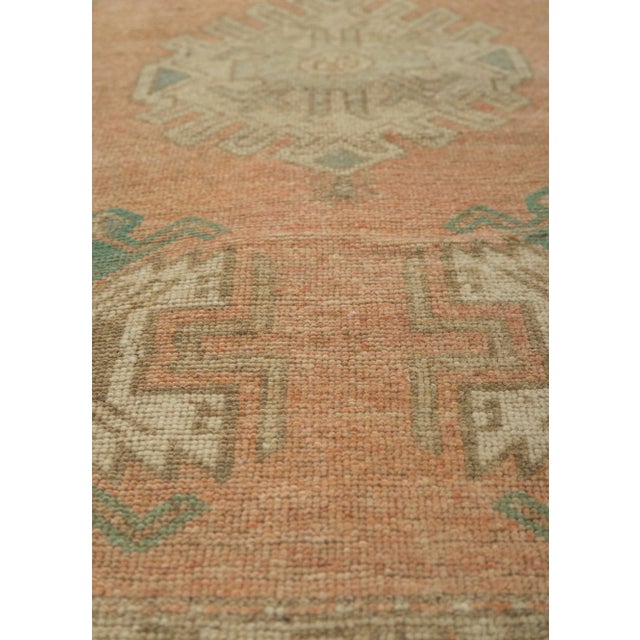 Turkish Turkish Mini Rug Oriental Hand Knotted Vintage Rug 1'8" x 3'2 #21293 For Sale - Image 3 of 8