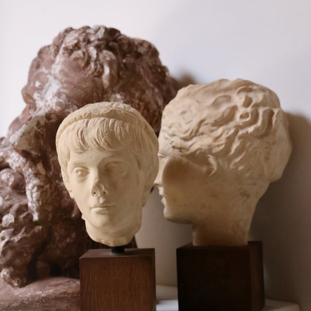 Early 20th Century 20th Century French Marble Sculpture (Child Portrait Bust) For Sale - Image 5 of 5