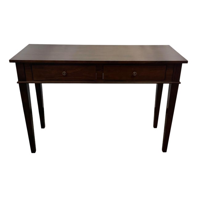 Vintage Transitional Style Console Table For Sale
