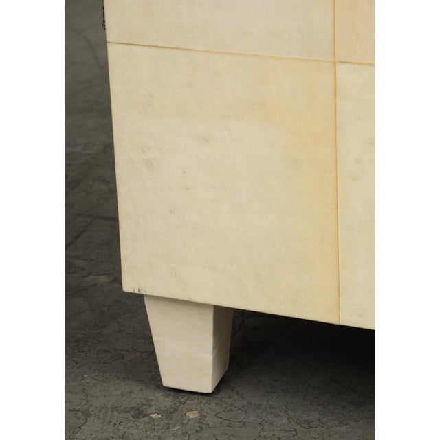 Parchment Benches Inspired by Jean Michel Frank, Mid-Century Modern Style For Sale - Image 13 of 16