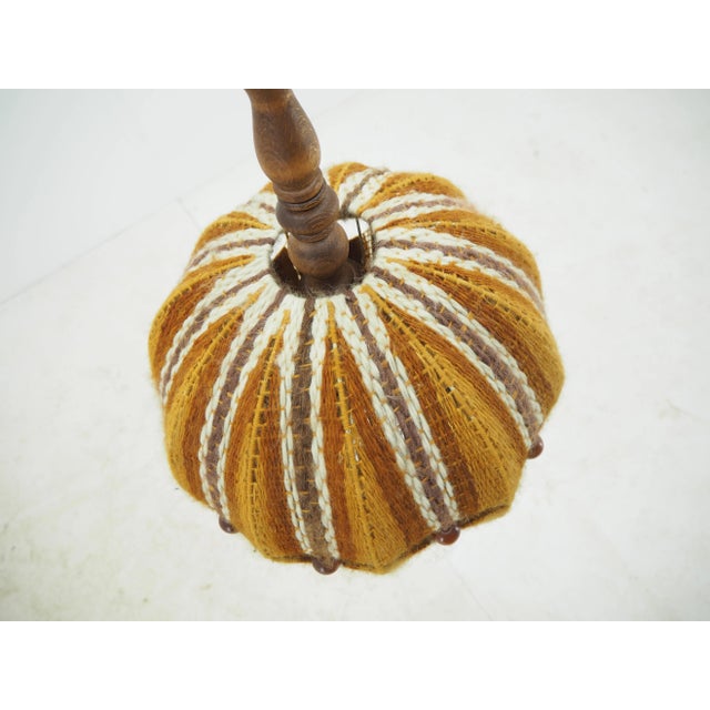 Mid-Century Czechoslovakian Fabric Pendant, 1960s For Sale - Image 9 of 14