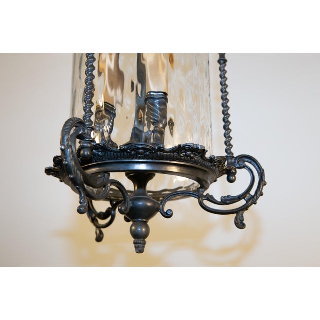 Large Cast Zinc Lantern, France, 1910s For Sale - Image 5 of 12