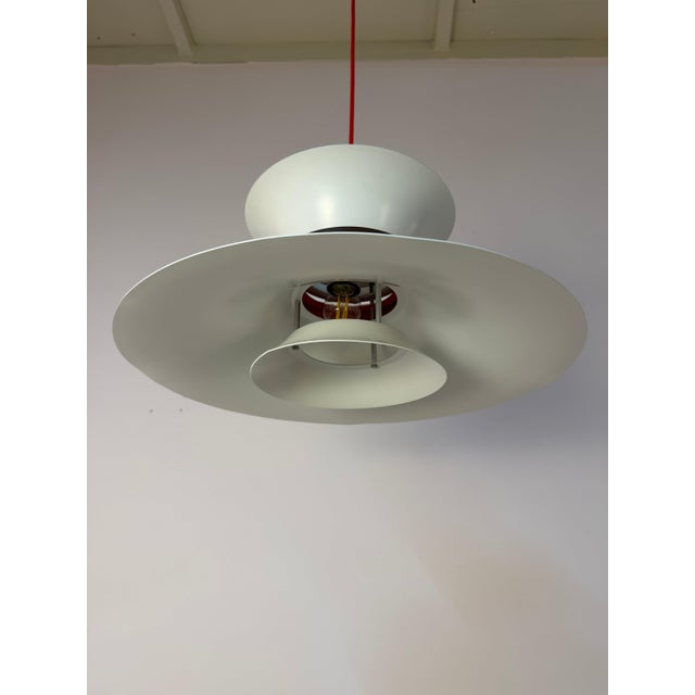 2000 - 2009 White and Black Hanging Lamp by Bent Nordsted for Lyskaer Belysning For Sale - Image 5 of 11