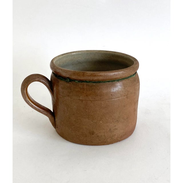 1930s French Burgundy Stoneware Pot For Sale - Image 9 of 9