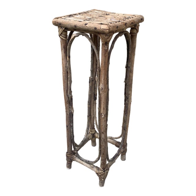 Vintage American Rustic Twig Drinks Table For Sale