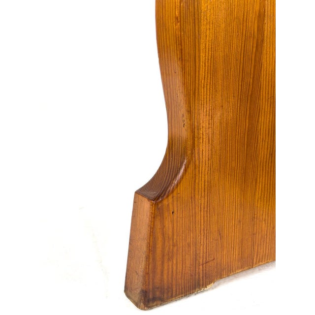 Sculptural Pine Side Table from Åby Möbelfabrik, Sweden, 1940s For Sale - Image 6 of 8