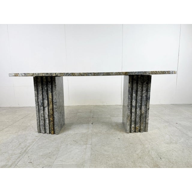 1970s Vintage Granite Dining Table, 1970s For Sale - Image 5 of 11