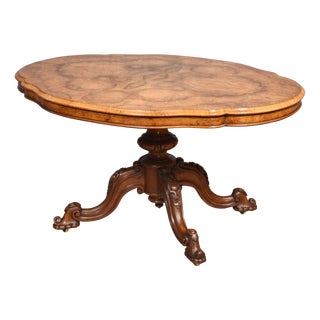 Gold Walnut Center Table For Sale