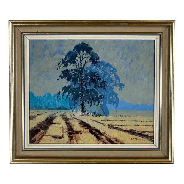 Brian Glidden, Landscape, 1975, Oil on Canvas, Framed For Sale