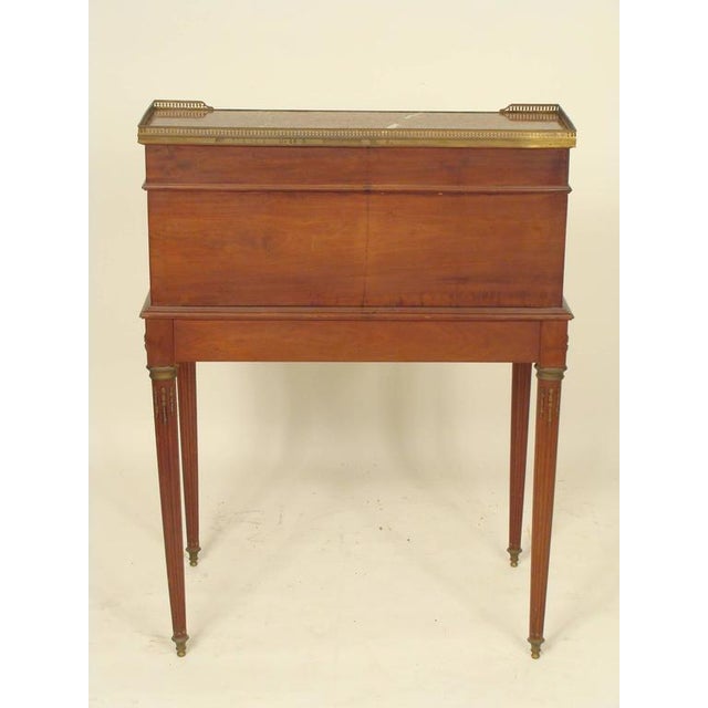 French Louis XVI Style Cylinder Desk For Sale - Image 3 of 10