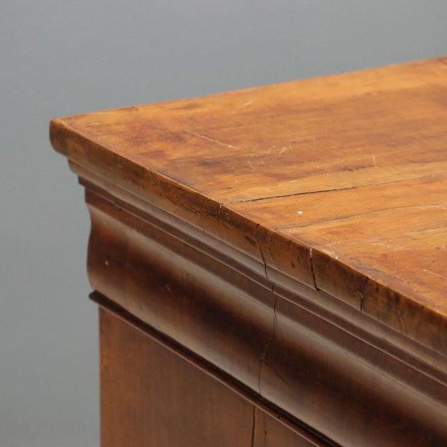 19th Century Louis Philippe Walnut Chest of Drawers, Italy For Sale - Image 4 of 12