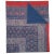 Contemporary Samara Twin Indigo/Deep Red Hand Stitched Quilt For Sale - Image 3 of 4