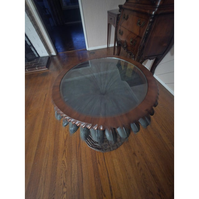 Brown Maitland Palm Tree Side Table For Sale - Image 8 of 8