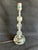 Metal Mid 20th Century Stacked Crystals Leaded Glass Nightstand/Boudoir/Desk Lamp For Sale - Image 7 of 12