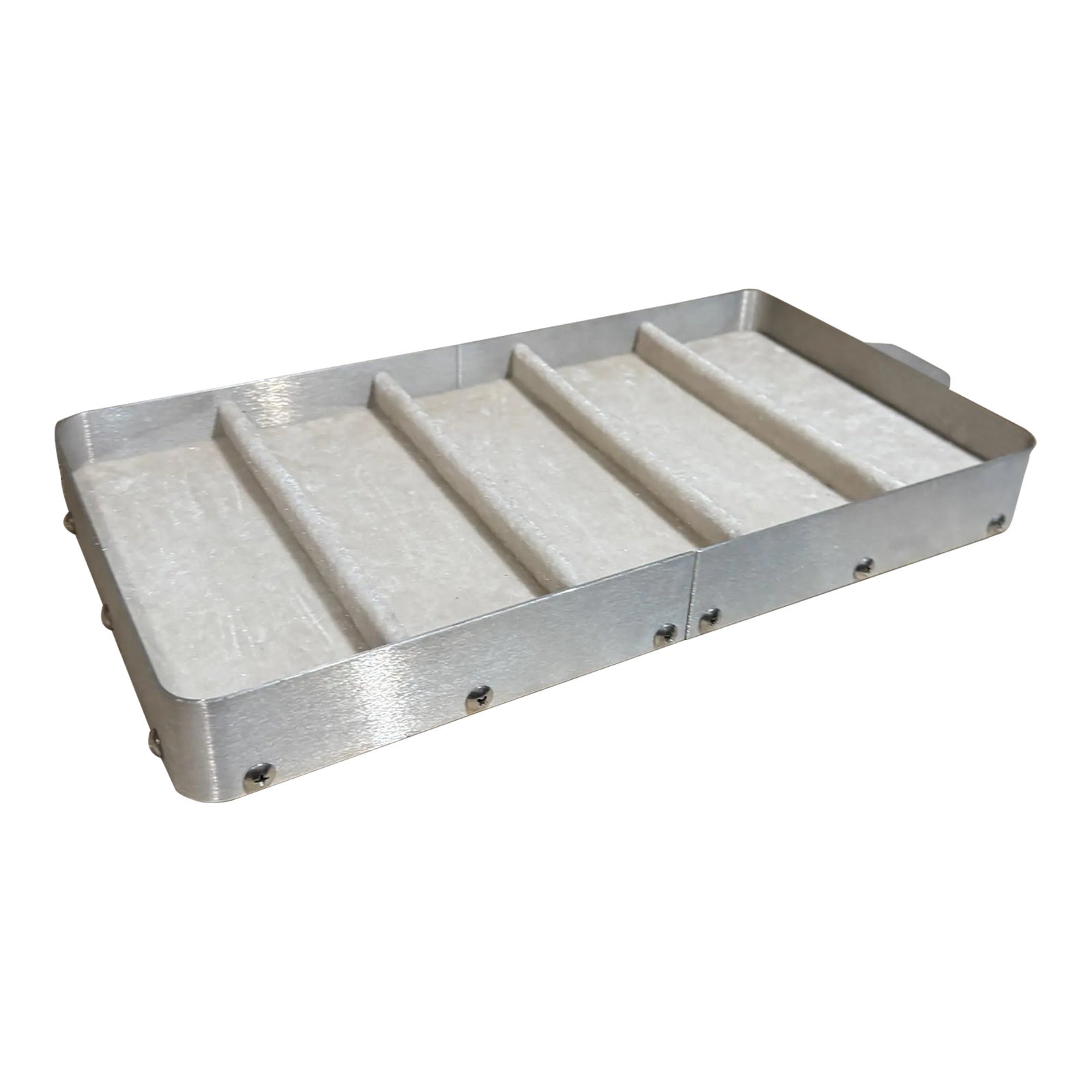 Vintage Sectioned Display Tray in Aluminum | Chairish