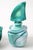Green White Mouth-Blown Glass Dressing Table Set, 1950s, Set of 5 For Sale - Image 13 of 16
