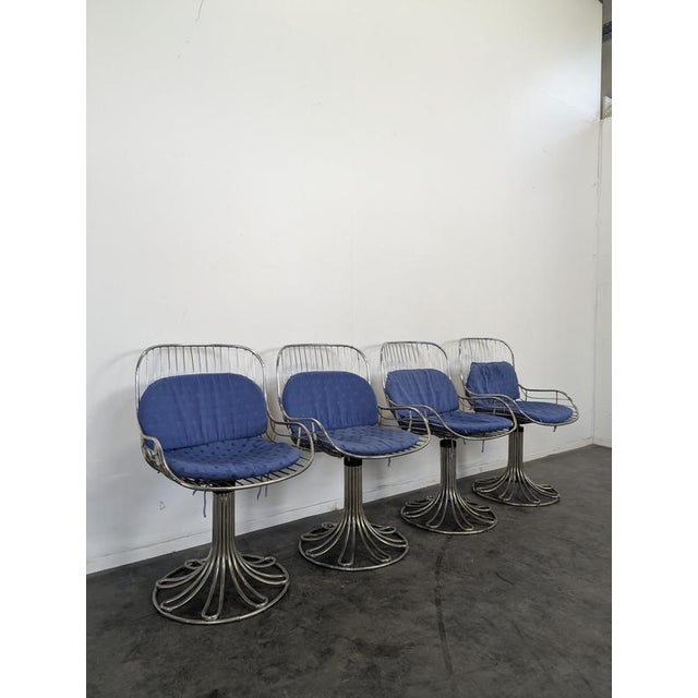 Vintage Table and Chairs by Gastone Rinaldi, 1950s, Set of 5, in Very Good conditions. Designed 1950 to 1959