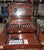 Brown Cigar Case in Burl Wood and Decorative Bronze For Sale - Image 8 of 9
