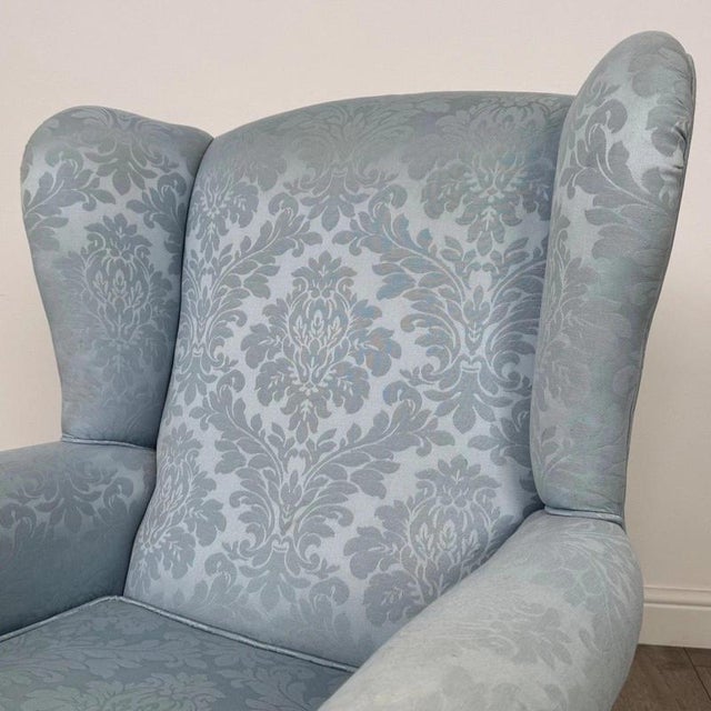 Antique Early 20th Century English Oak Wingback Armchair For Sale - Image 10 of 13