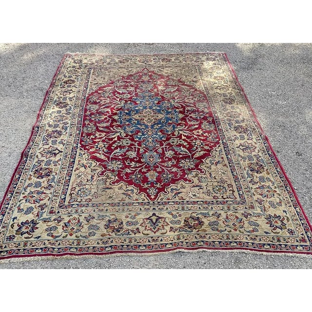 Large wool rug with typical floral designs 1980s era measures 290 x 199 category rugs style dimensions: height cm 1 width...