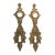 Pair of Highly Ornate Cherubic Figural 9.375 In. Back Plates For Sale