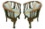 Pair of Scholar Chairs Carved Horseshoe Hand carved chairs of solid wood construction and self jointed wood. A pair of...