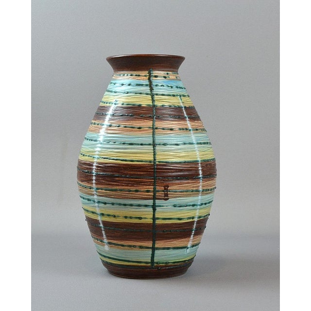 Mid-Century Modern Large Vase from Scheurich, 1960s For Sale - Image 3 of 12