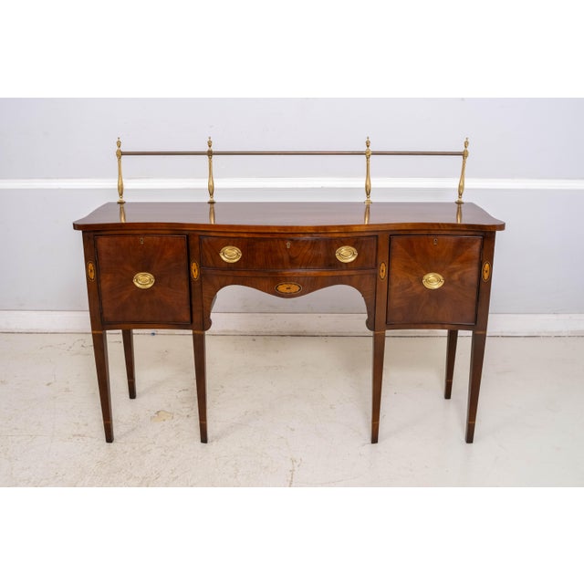 Age: Approx: 40 Years Old Details: Felt Lined Silverware Drawer Quality Construction Brass Gallery Backsplash Condition:...