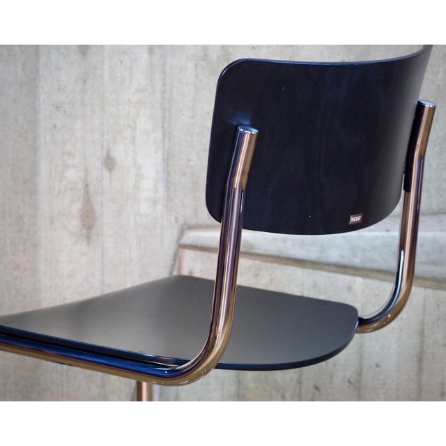 Black S43 Cantilever Chairs by Mart Stam & Marcel Breuer for Thonet, 2010s, Set of 4 For Sale - Image 11 of 13