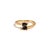 Black Onyx Teardrop Glow Gold Adjustable Ring, Size 8 For Sale - Image 9 of 10