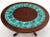 Art Tile Top Rosewood Cone Shape Base Round Coffee Table For Sale - Image 4 of 10