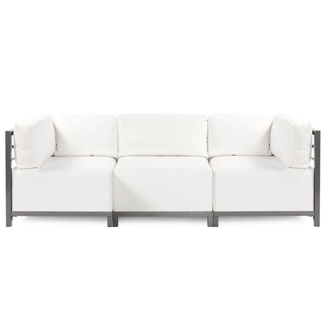 2020s Axis 2pc Sectional Atlantis White Titanium Frame For Sale - Image 5 of 9