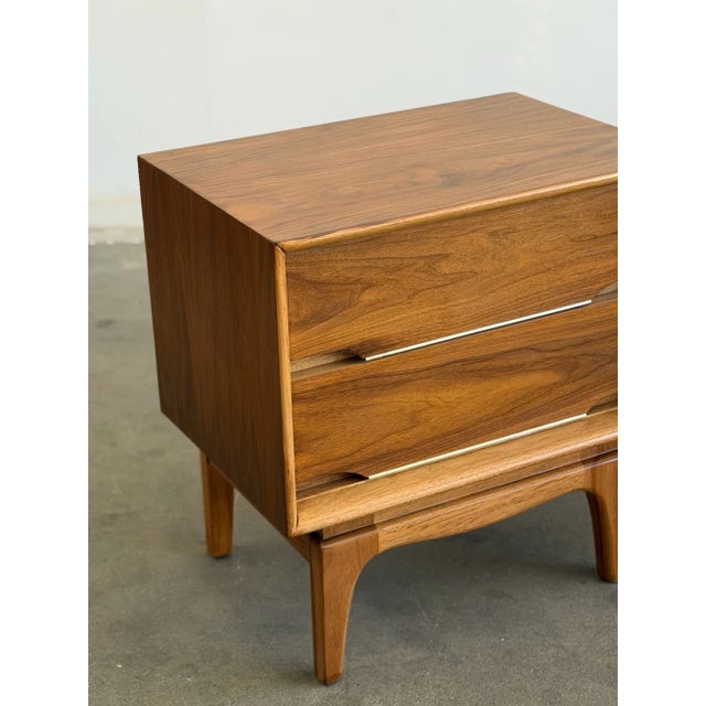 W23 D16 H24 Vintage nightstands restored structurally and aesthetically. Each unit shows well with no major areas of wear....