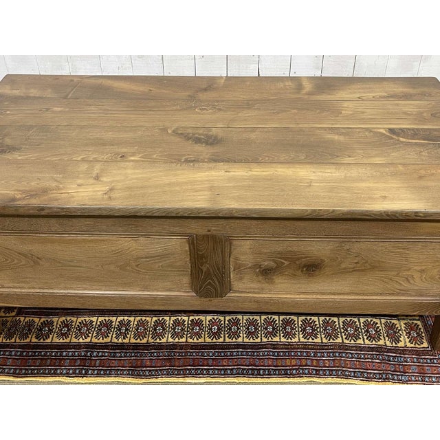 Early 20th Century Chestnut Coffee Table with 2 Drawers For Sale - Image 17 of 18