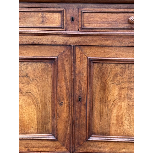 This 19th Century French Server with marble tops is such a unique piece! The wood is walnut which gives off a pleasant...