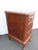 Wood Tall Narrow Queen Anne Burl Walnut Nightstands End Bedside Tables a Pair 6659 For Sale - Image 7 of 18